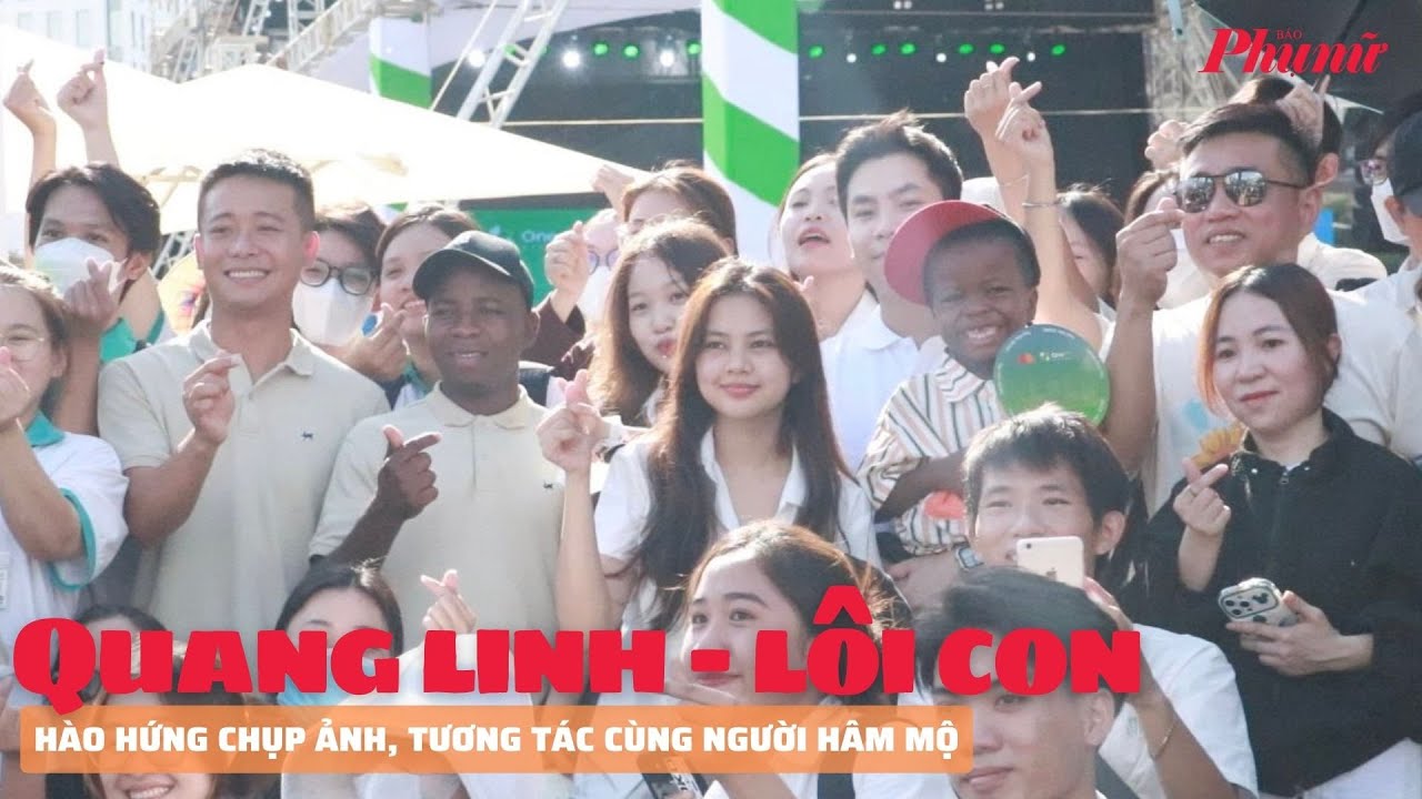 Quang Linh, Lôi Con hào hứng chụp ảnh, tương tác cùng người hâm mộ tại TPHCM | PNM