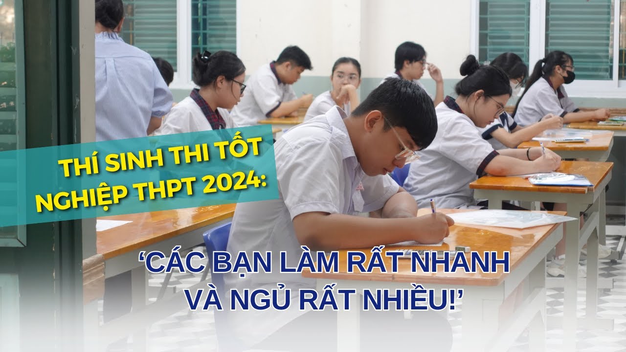 Phỏng vấn nhanh phụ huynh và thí sinh trước cổng điểm thi trường THPT Chu Văn An