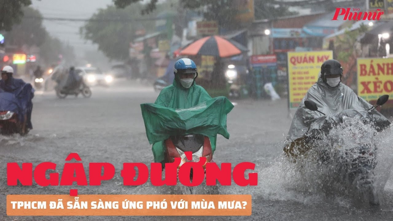 Chợ Thủ Đức vẫn ngập sau cơn mưa lớn, TPHCM đã sẵn sàng ứng phó với mùa mưa | PNM